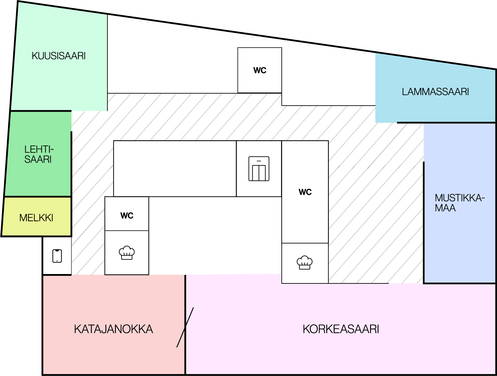 Horisontin Huippu kokous- ja tapahtumatila map.